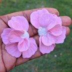 Pink Blossom Statement Earrings