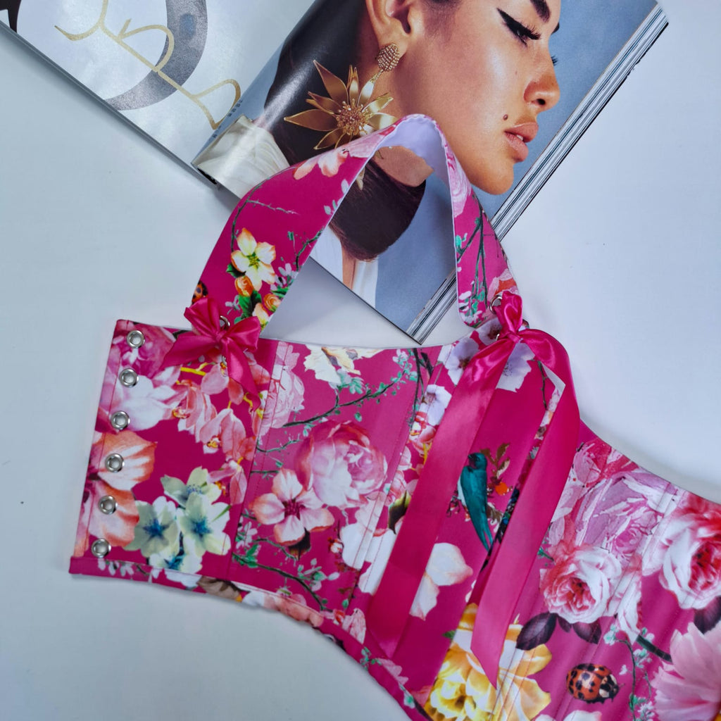 Floral corset top