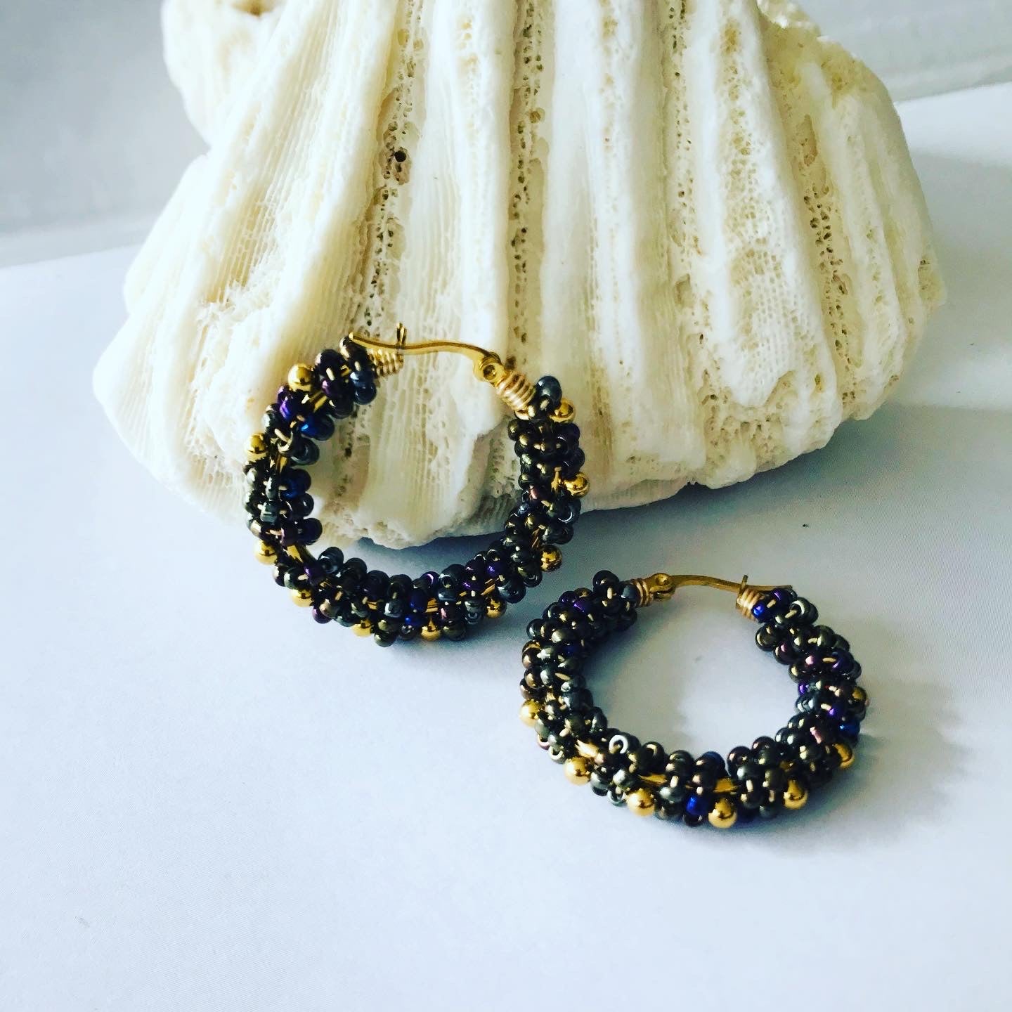 Buy New Collection Black Beads with Black Stone Function Wear 2 Step Jhumki  Buy Online