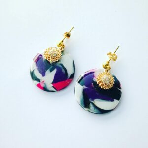 Gracie print earrings