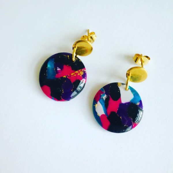 Art color earrings