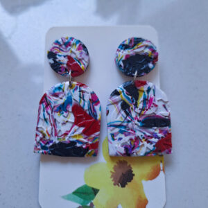 Polymer clay earrings